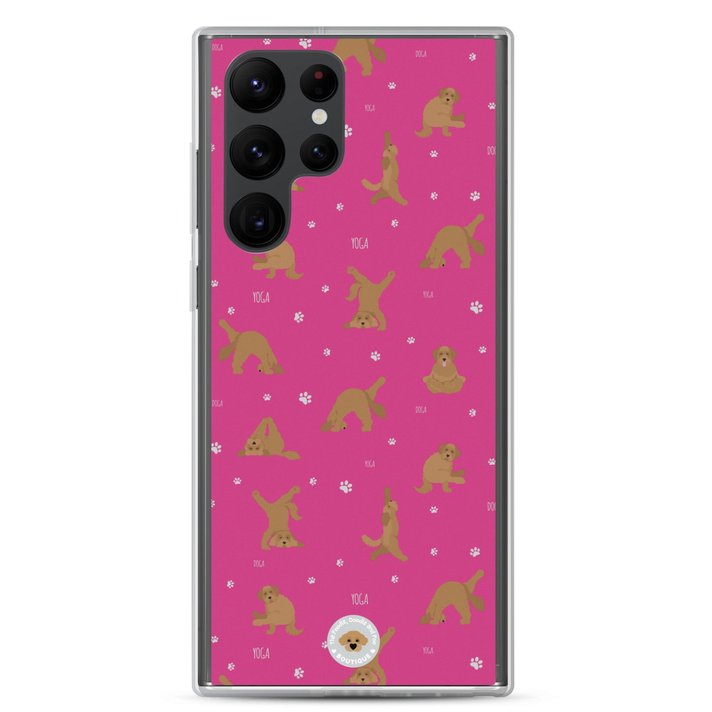 "Yoga Doodles" Clear Case for Samsung® - pink