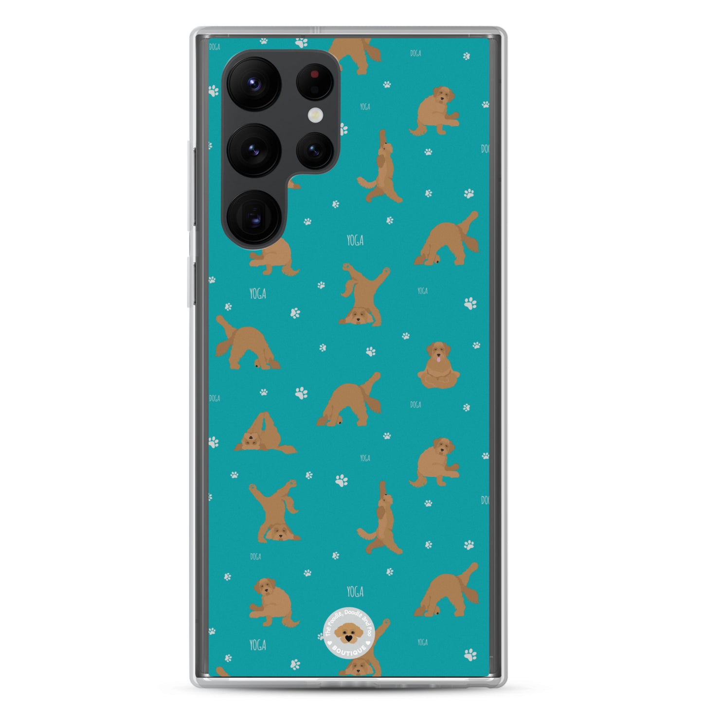 "Yoga Doodles" Clear Case for Samsung® - teal