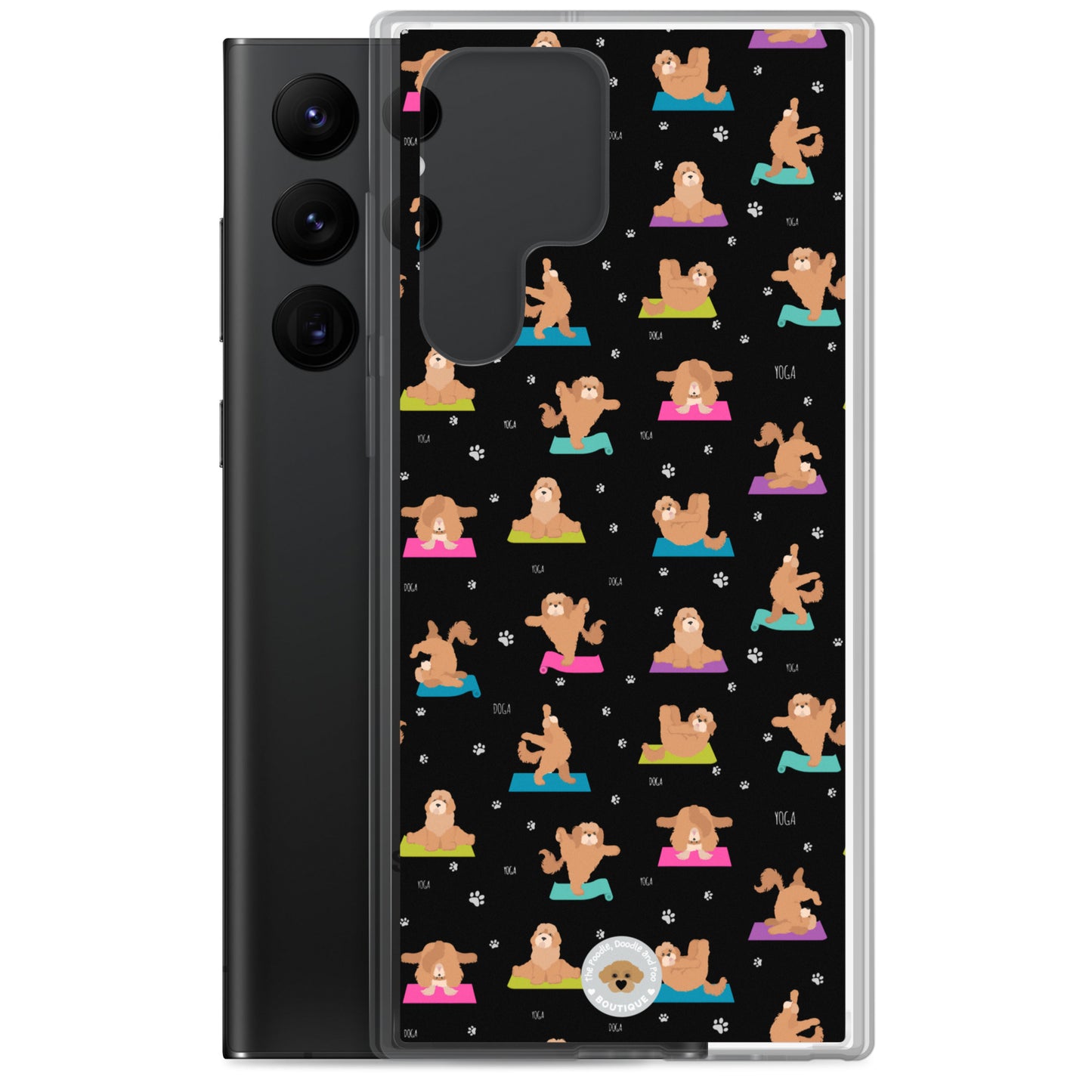 "Yoga Poos" Clear Case for Samsung® - multi-coloured in black