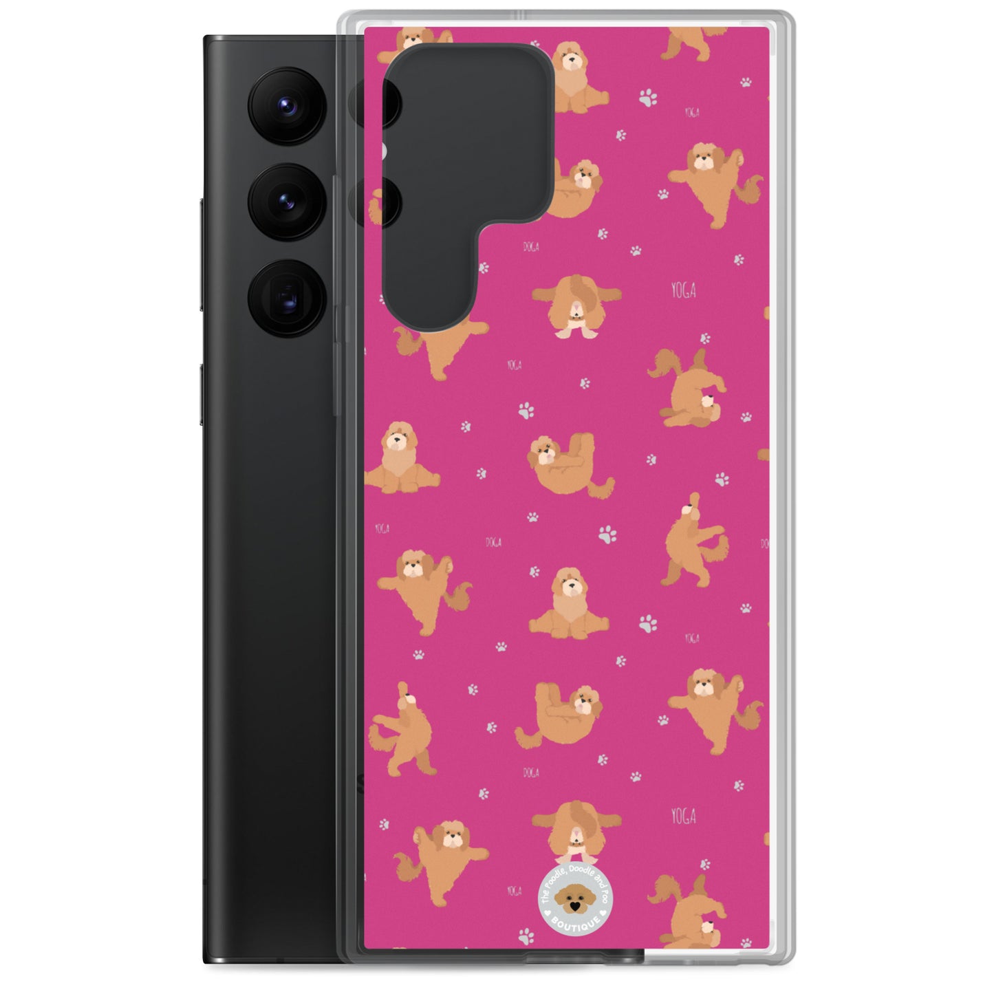 "Yoga Poos" Clear Case for Samsung® - pink