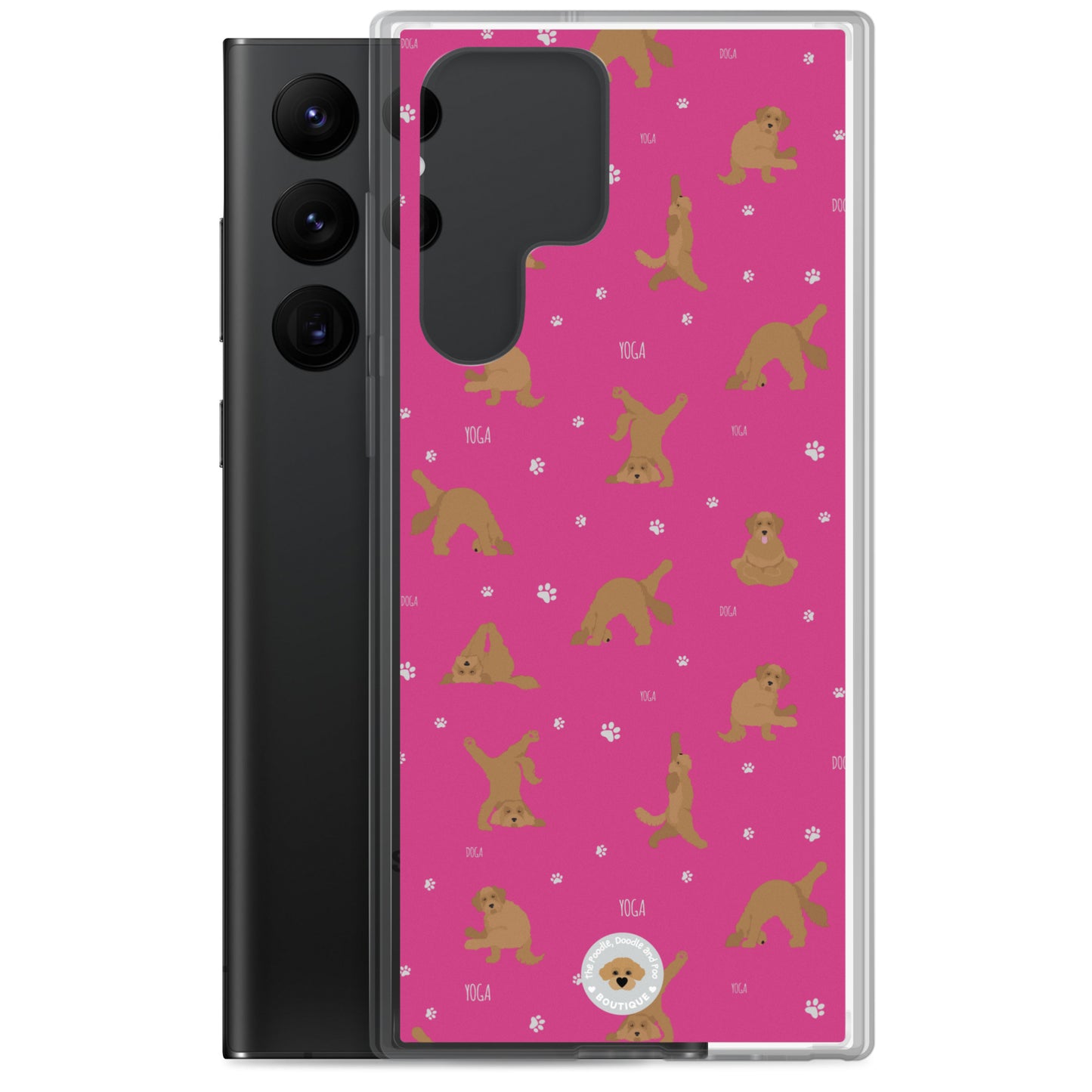 "Yoga Doodles" Clear Case for Samsung® - pink