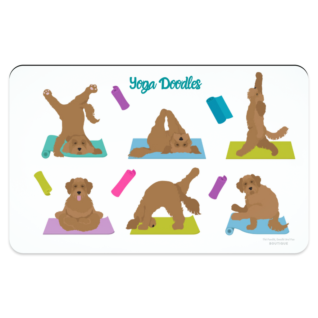 "Yoga Doodles" Pet Placemat