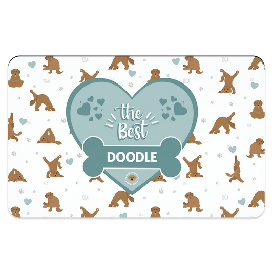 "The Best Doodle" pet placemat