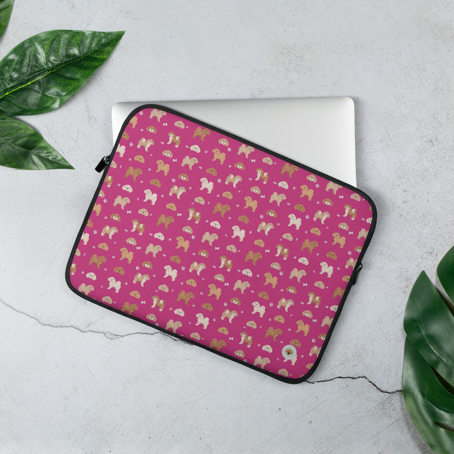 Poochon Laptop Sleeve - pink