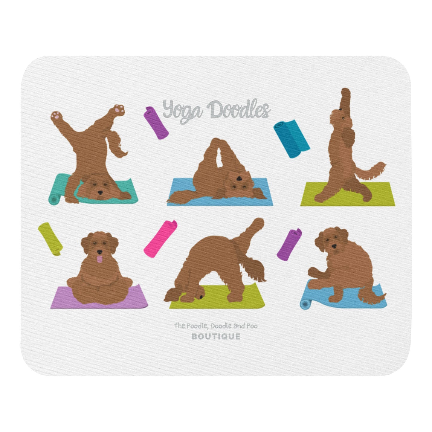 "Yoga Doodles" Mouse pad