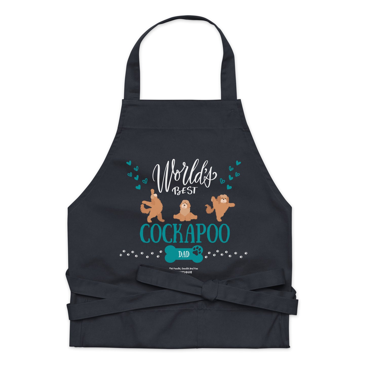 "World's Best Cockapoo Dad" Organic cotton apron