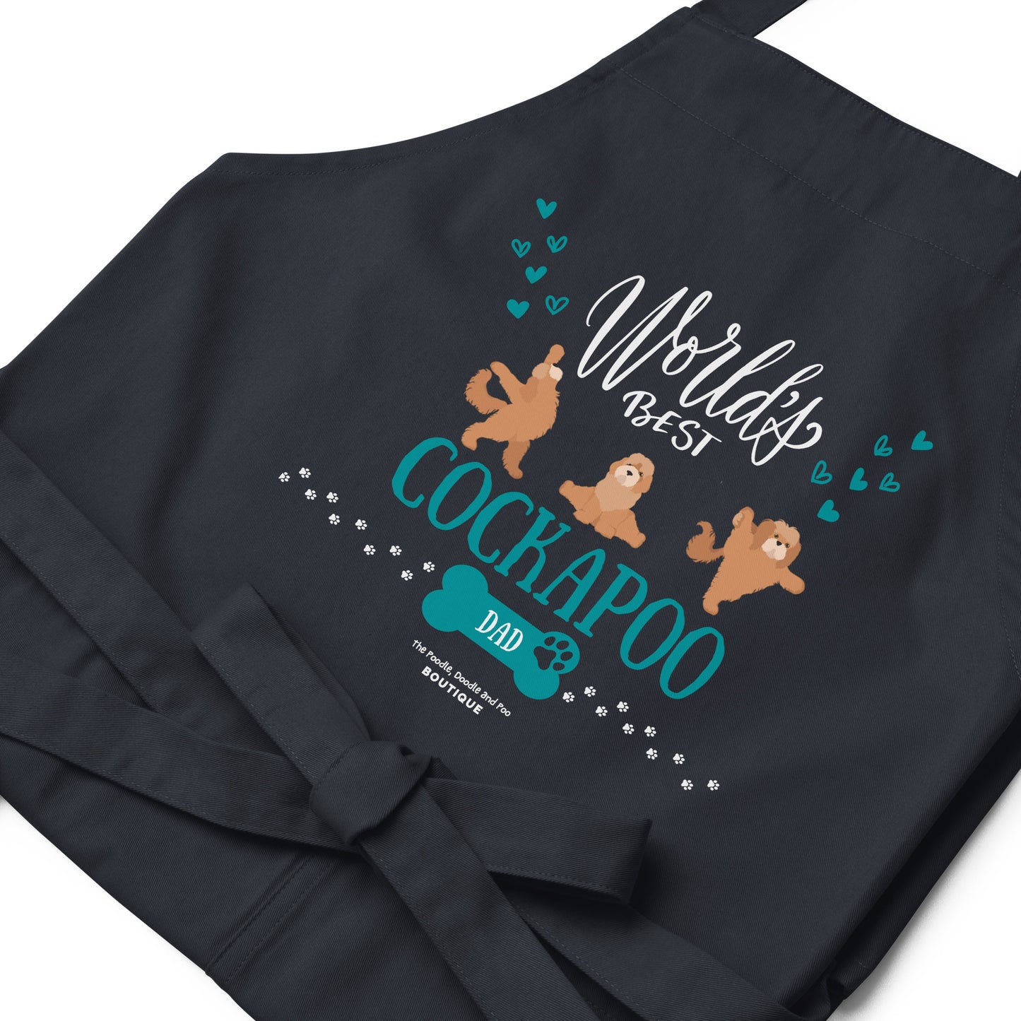 "World's Best Cockapoo Dad" Organic cotton apron