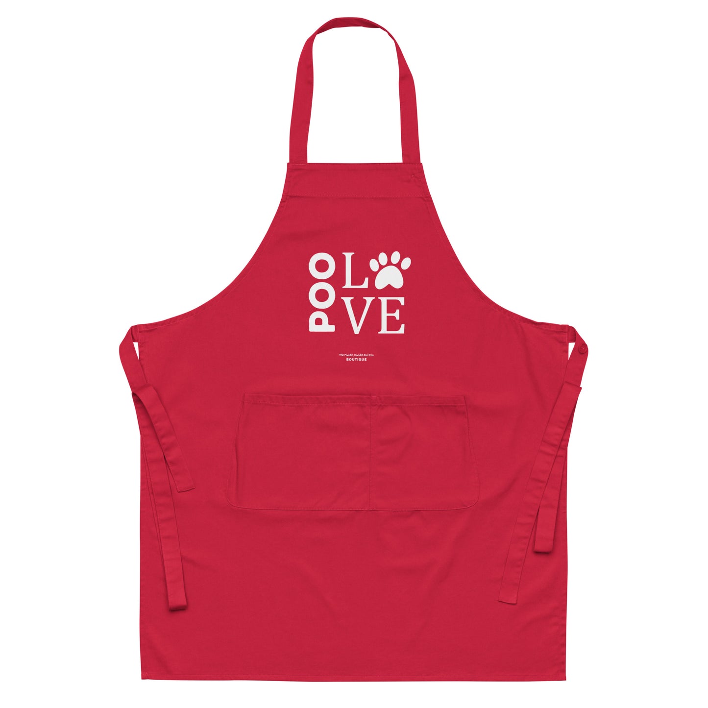 "Poo Love 2" Organic cotton apron