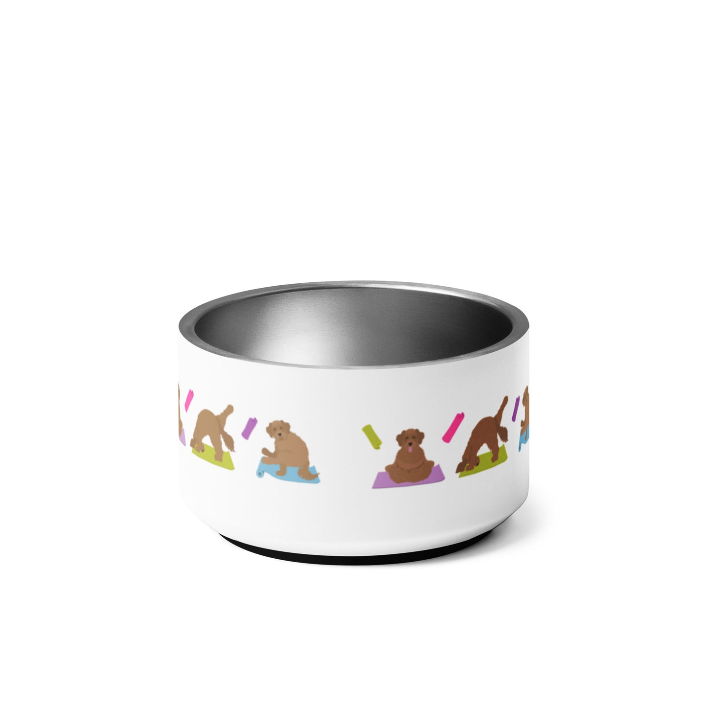 Yoga Doodles" small pet bowl