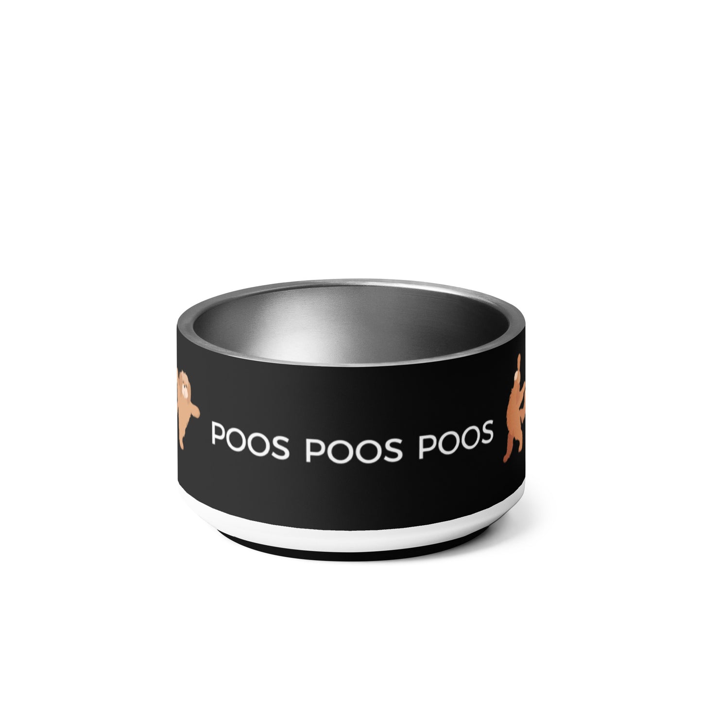 "Poos, Poos, Poos" Pet bowl