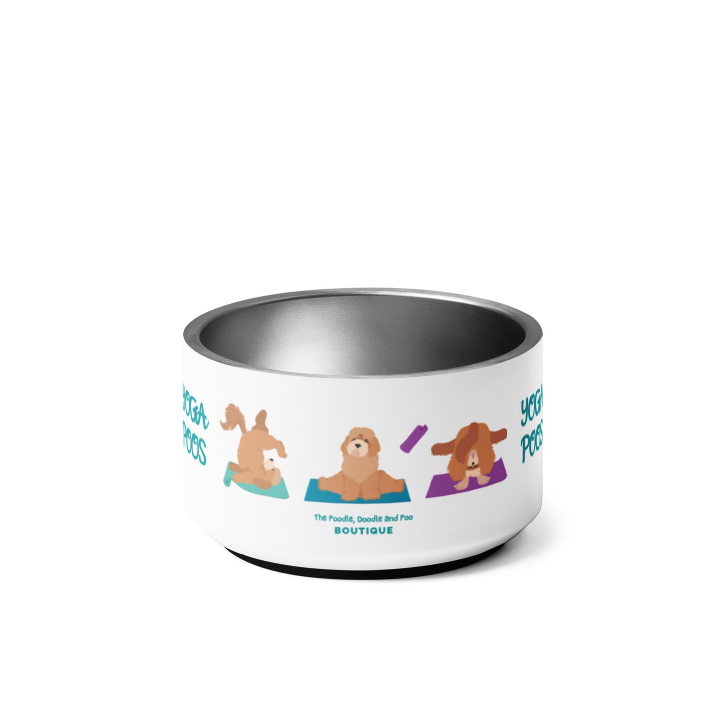 "Yoga Poos" small pet bowl