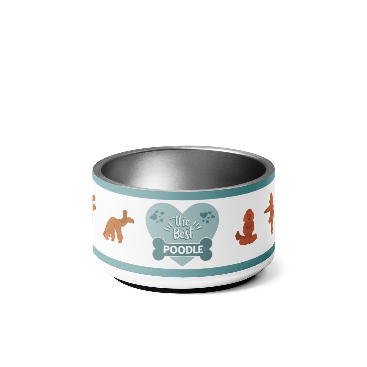 "The Best Poodle" small pet bowl