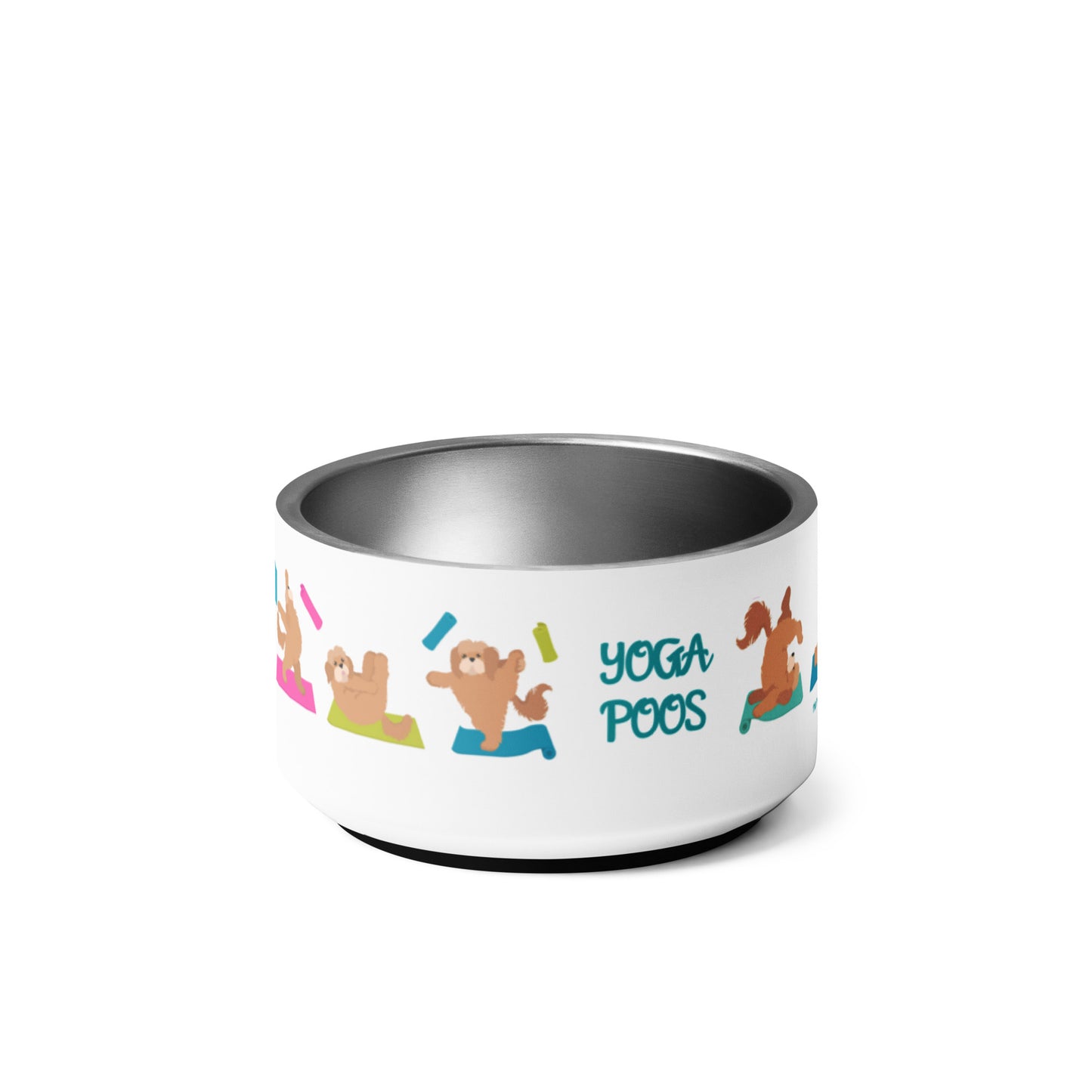 "Yoga Poos" small pet bowl