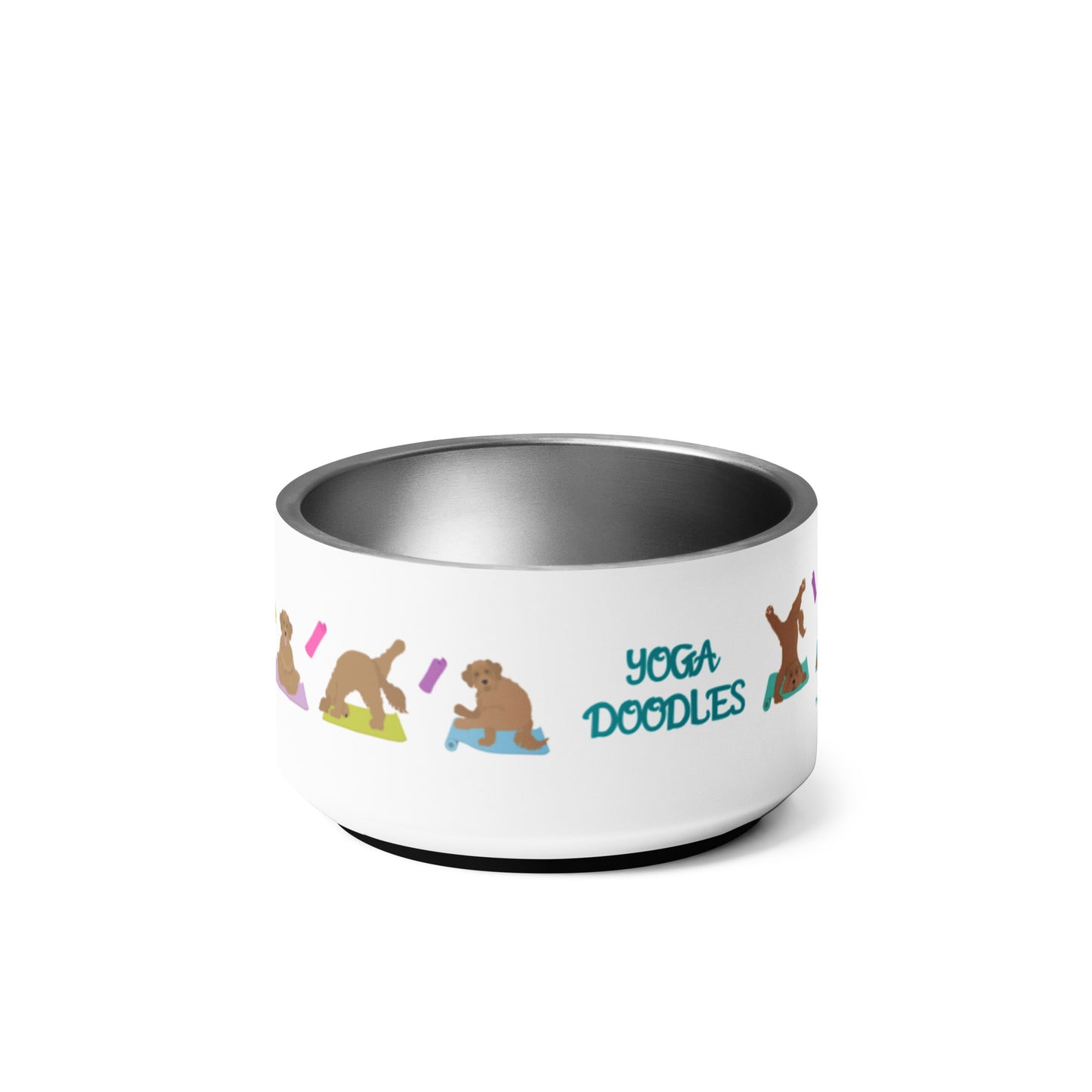 Yoga Doodles" small pet bowl