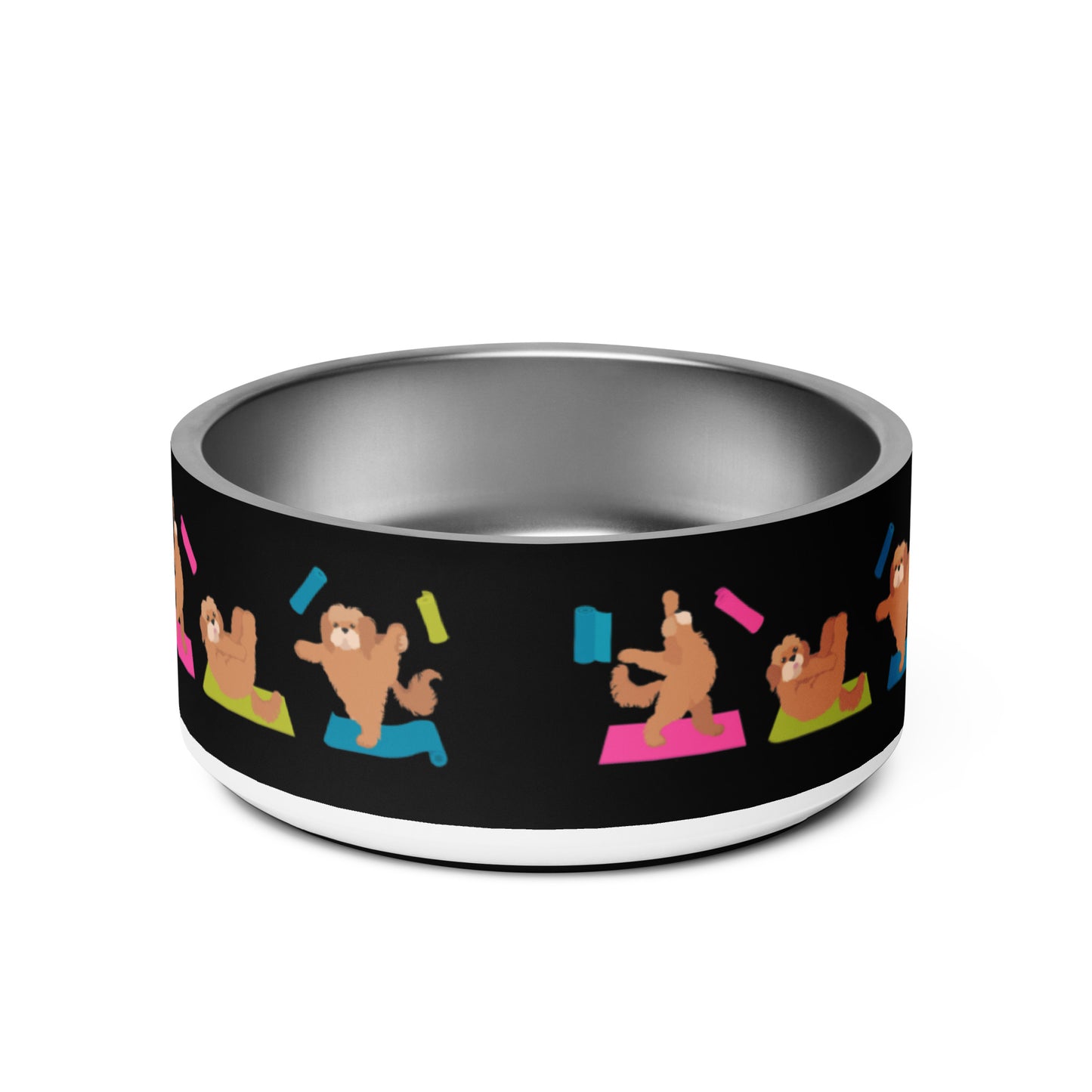 "Yoga Poos" large pet bowl