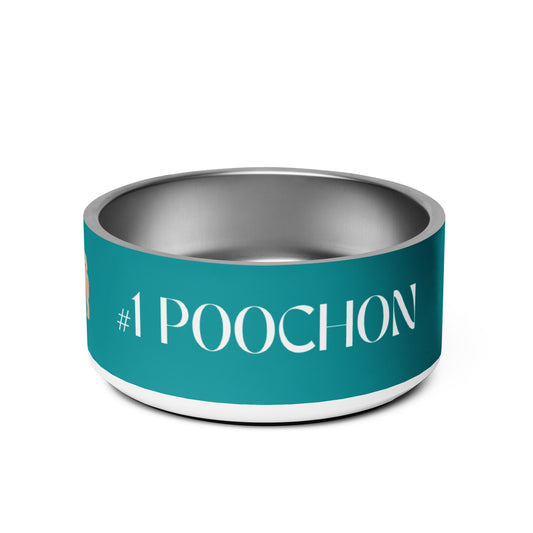 "Number 1 Poochon" Pet bowl