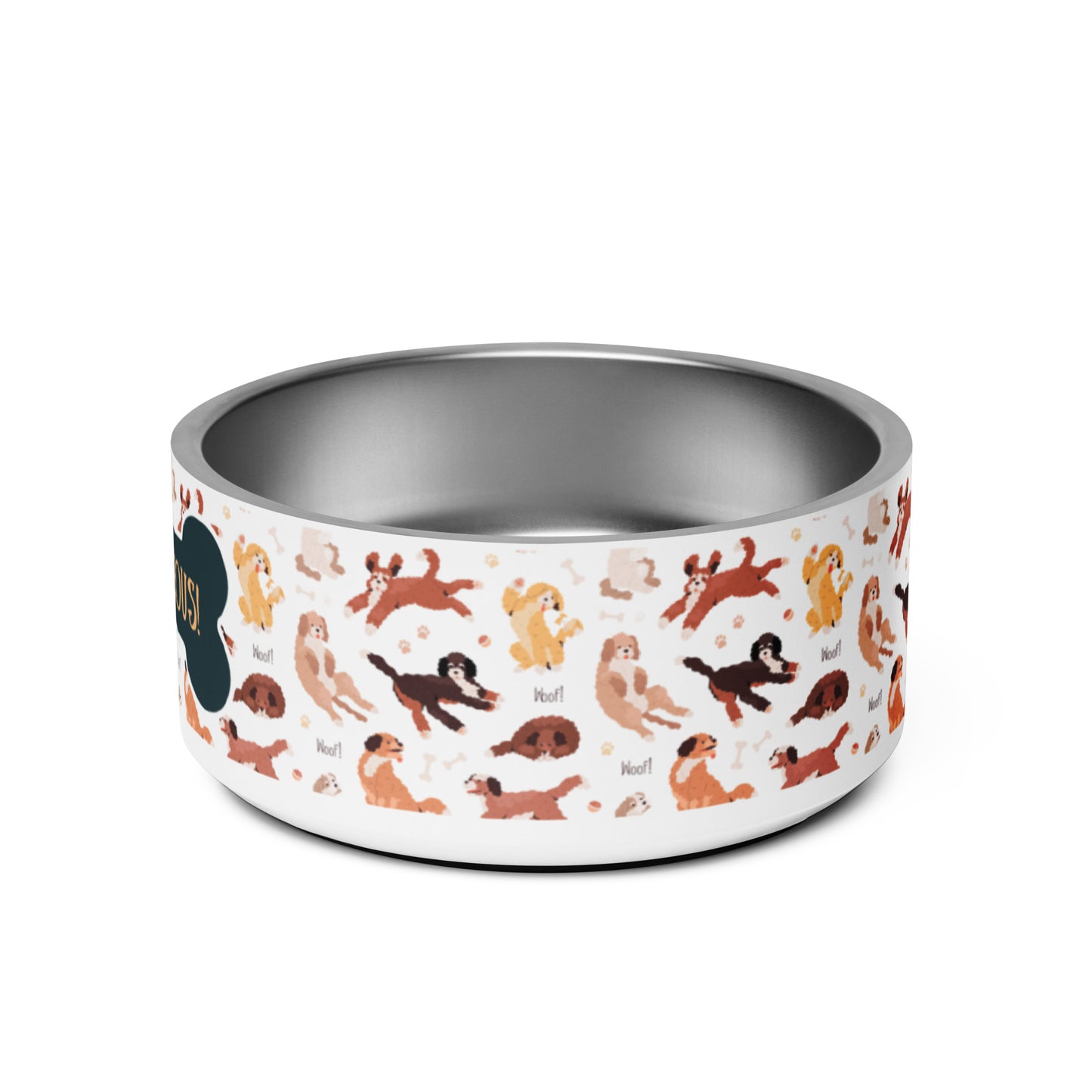 "Doodle-icious" large pet bowl
