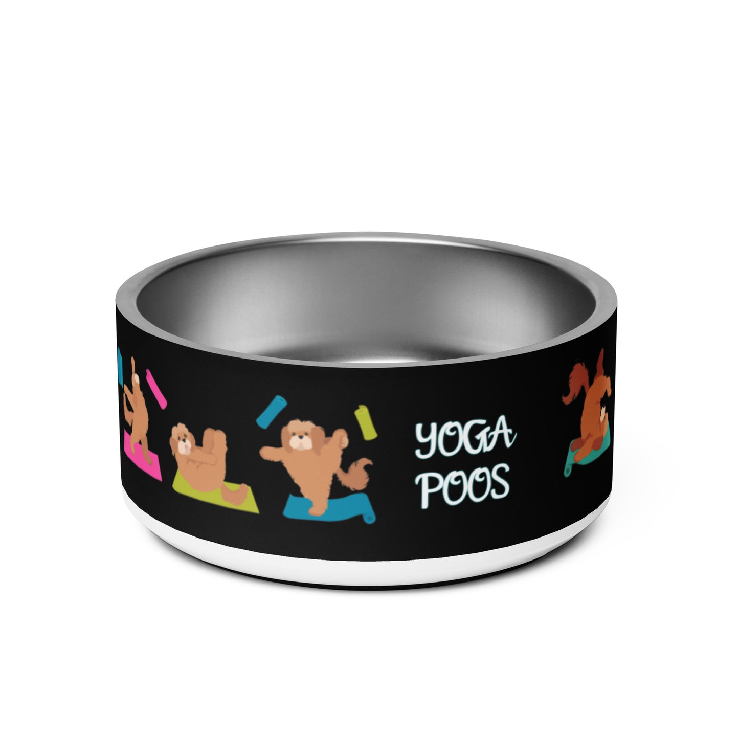 "Yoga Poos" large pet bowl