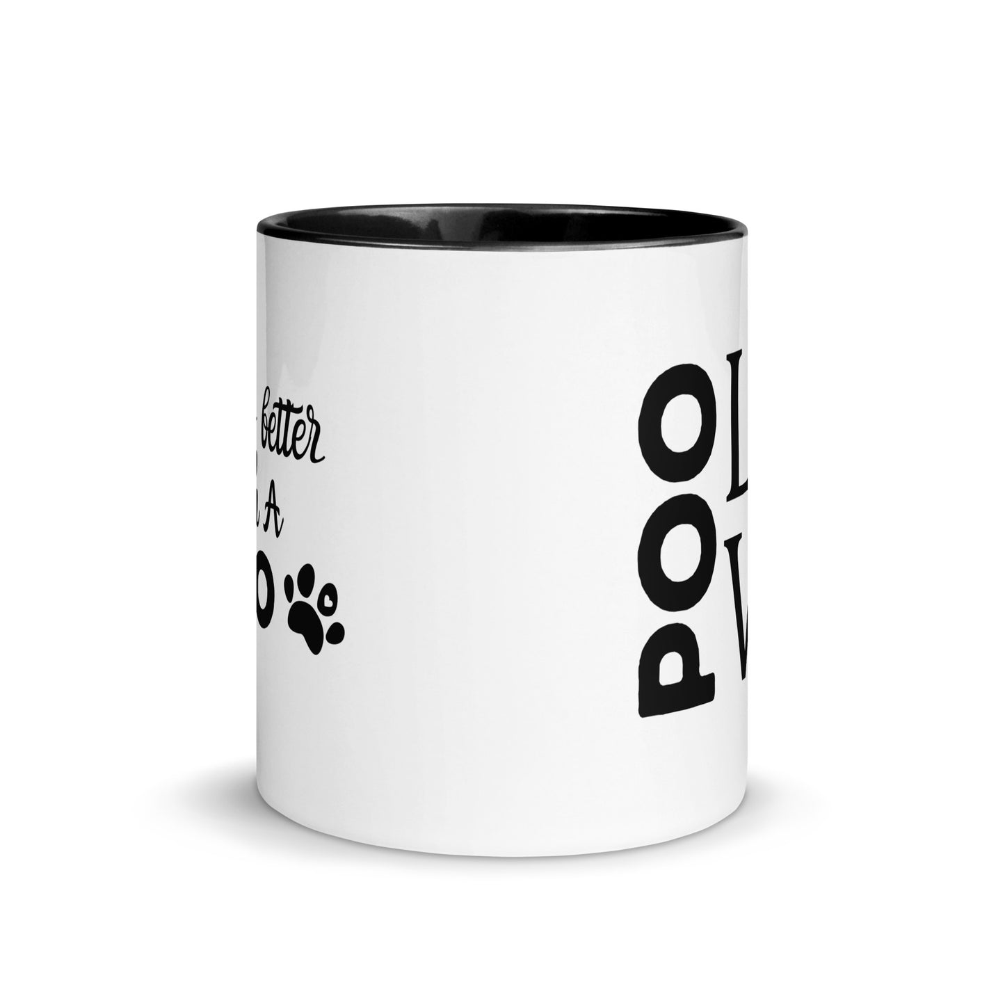 "Poo Love 2" mug with black inside