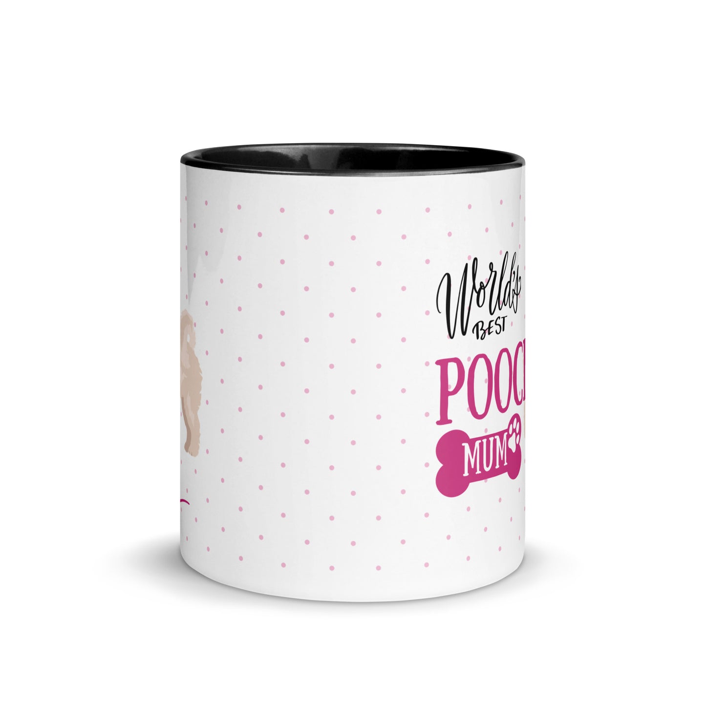 "World's Best Mum" mug - light / white Poochon
