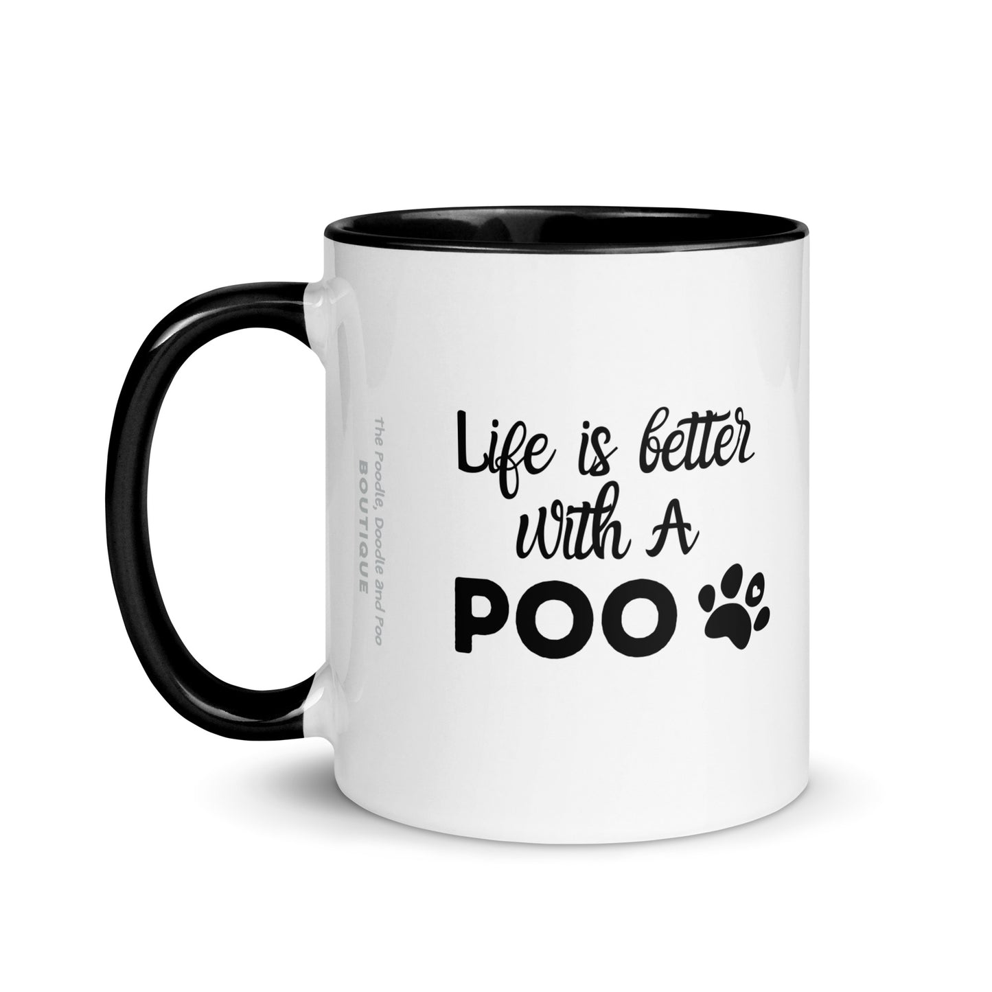 "Poo Love 2" mug with black inside
