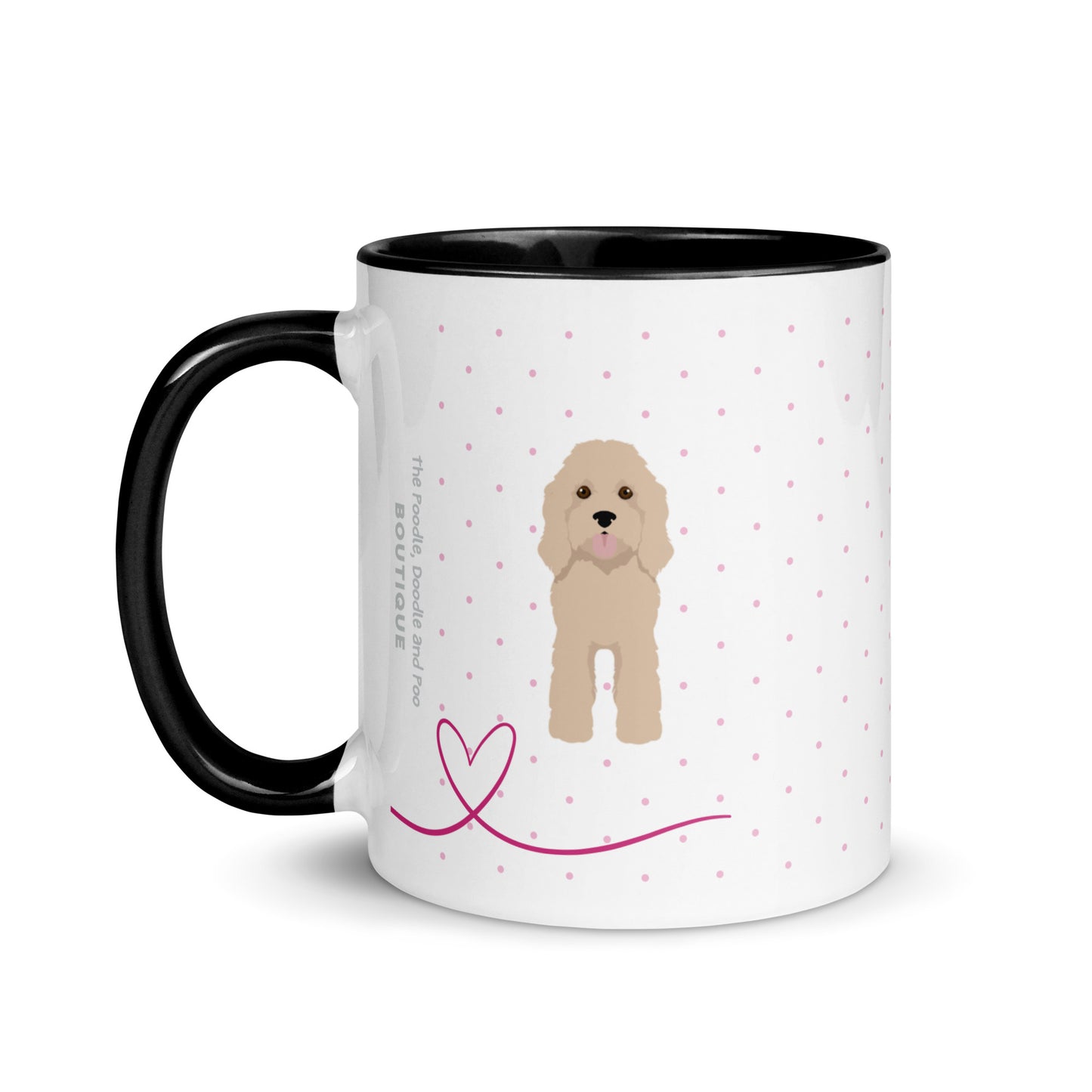 "World's Best Mum" mug - light Cockapoo