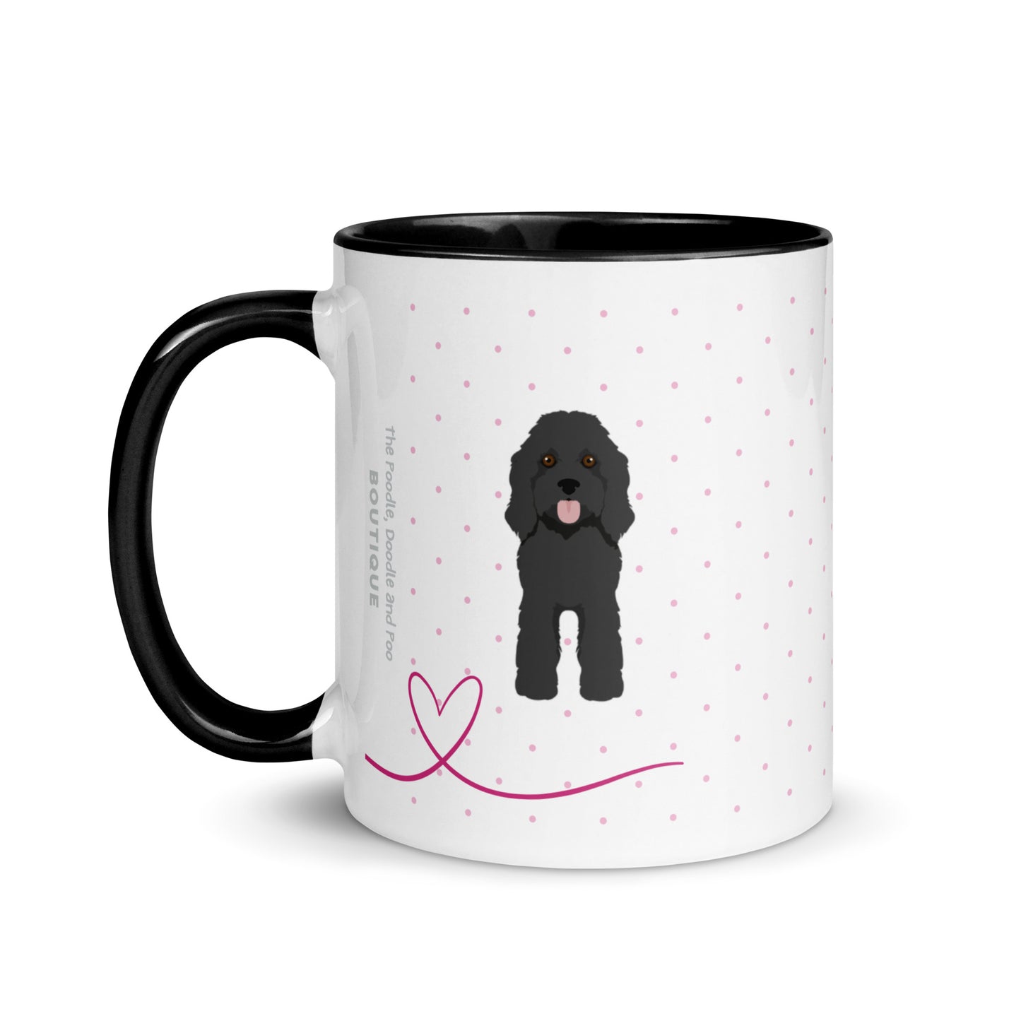 "World's Best Mum" mug - black Cockapoo