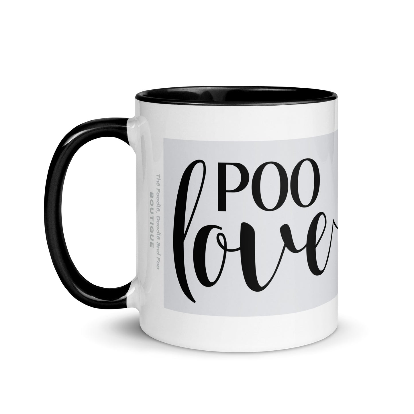 "Poo Love" mug - light grey