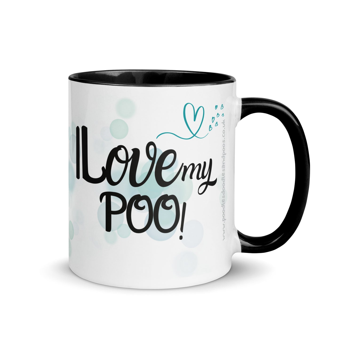 "I Love my..." mug with black Inside - black Cockapoo