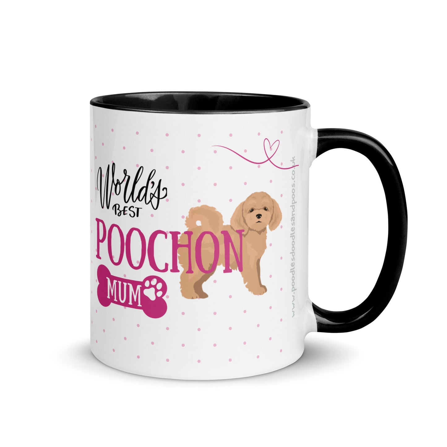 "World's Best Mum" mug - apricot Poochon