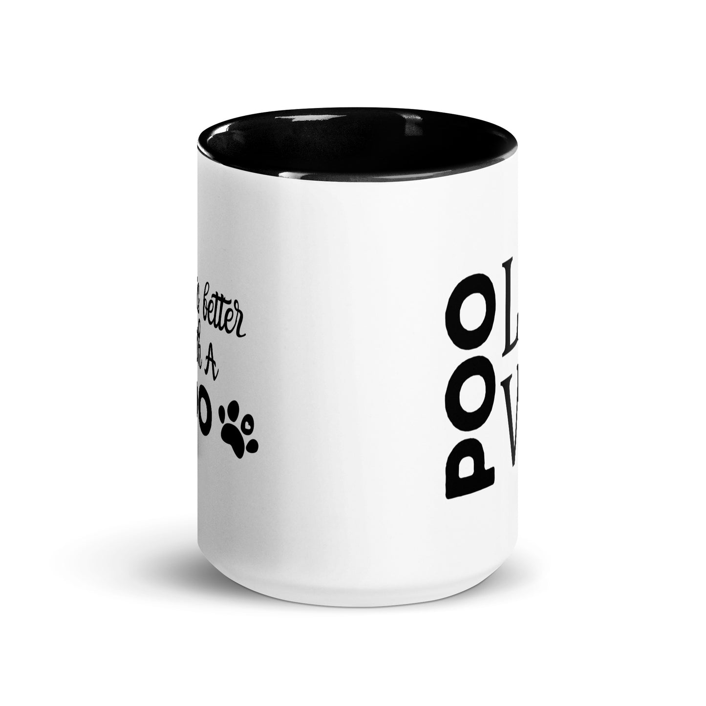 "Poo Love 2" mug with black inside