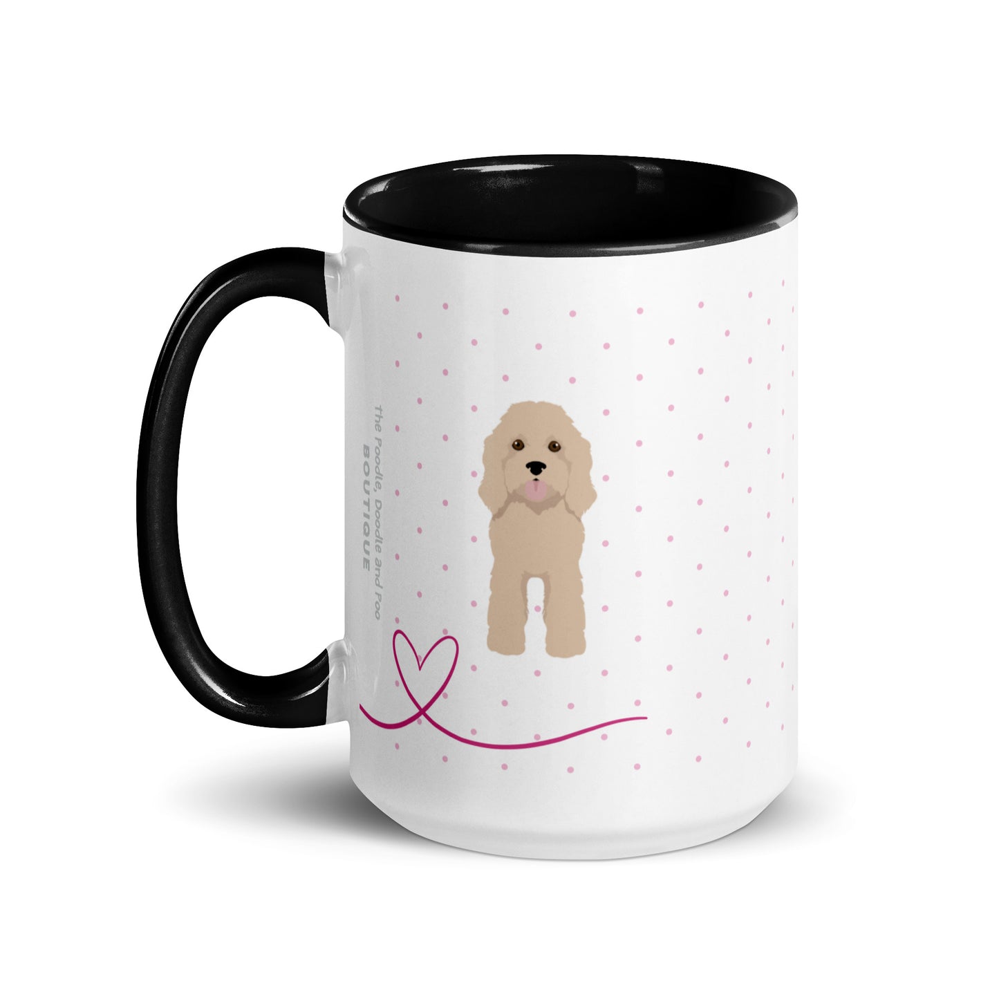 "World's Best Mum" mug - light Cockapoo