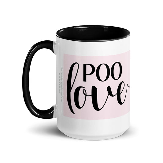 "Poo Love" mug - light pink