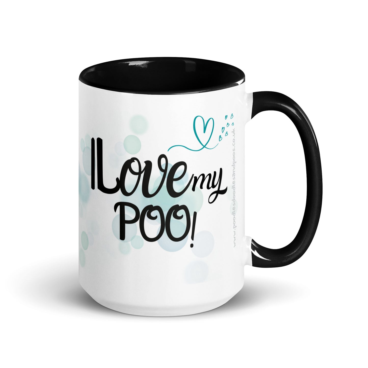 "I Love my..." mug with black inside - red Cockapoo