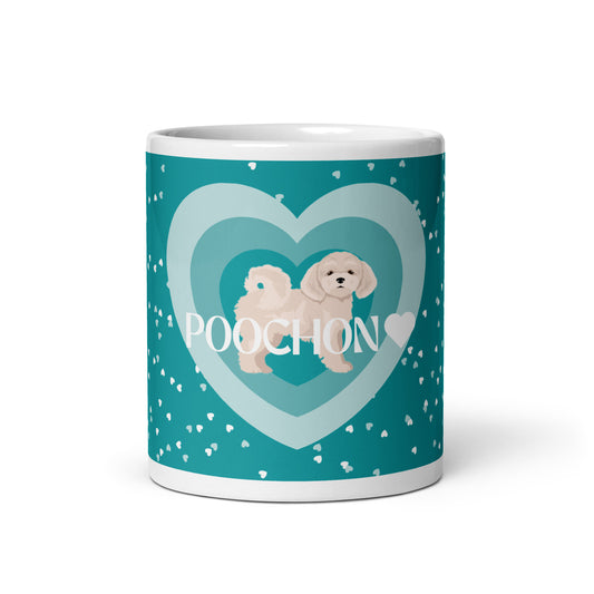 "Love" mug - white / light Poochon