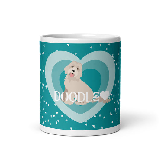 "Love" mug - light golden Doodle