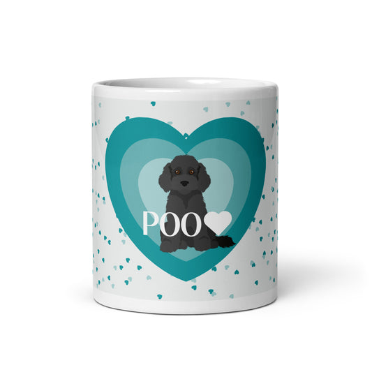 "Love" mug - black Cockapoo