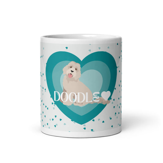 "Love" mug - light golden Doodle