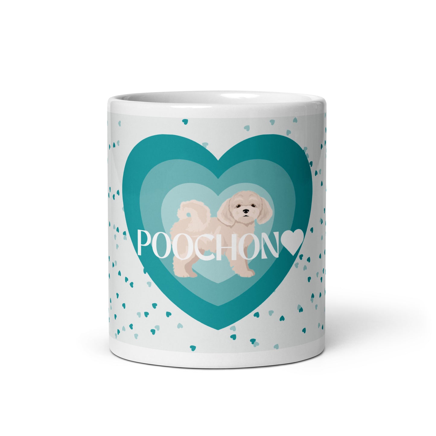 "Love" mug - light / white Poochon